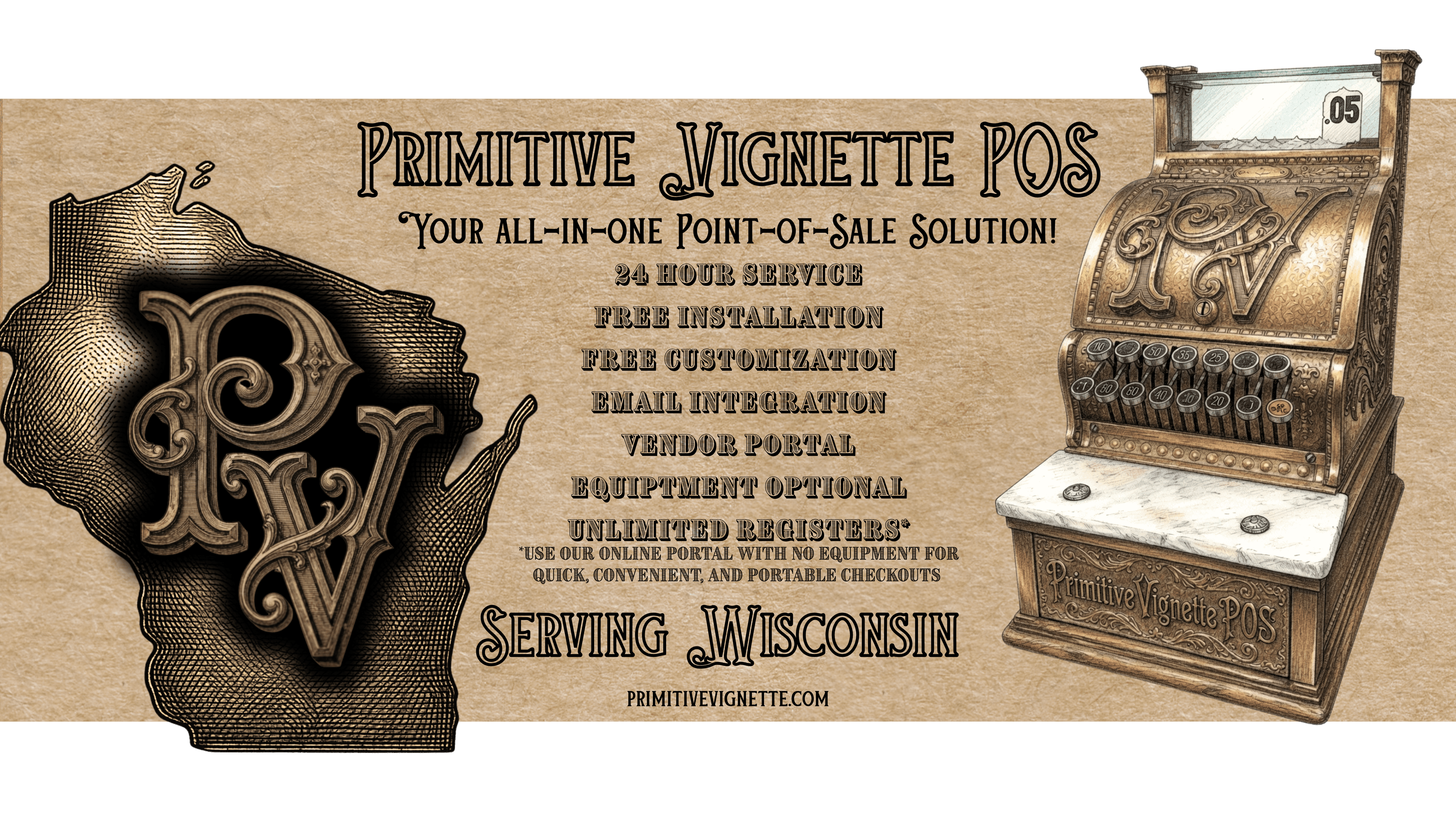 Primitive Vintage POS